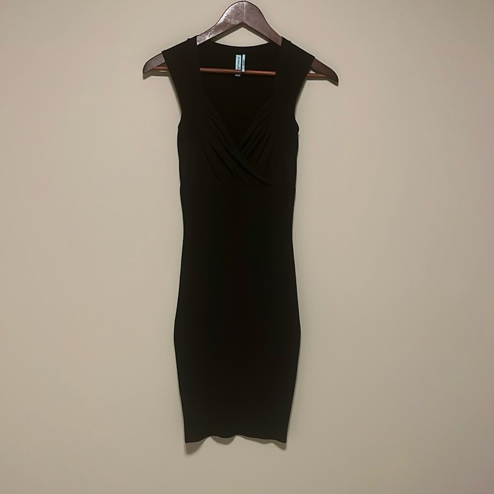 Guess by Marciano Black V-Neck Bodycon Dress
